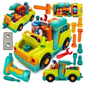 Auto do skręcania rozkręcania mały mechanik jeździ gra interaktywny